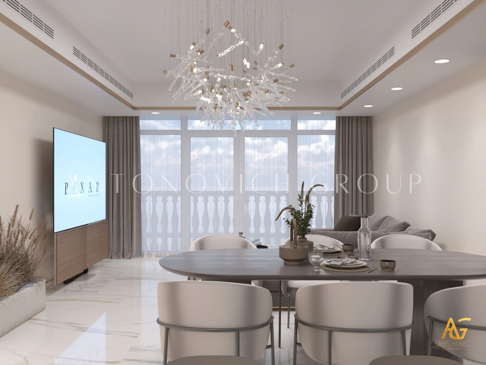 Luxury apartment interior at Kempinski Residences in Dubai