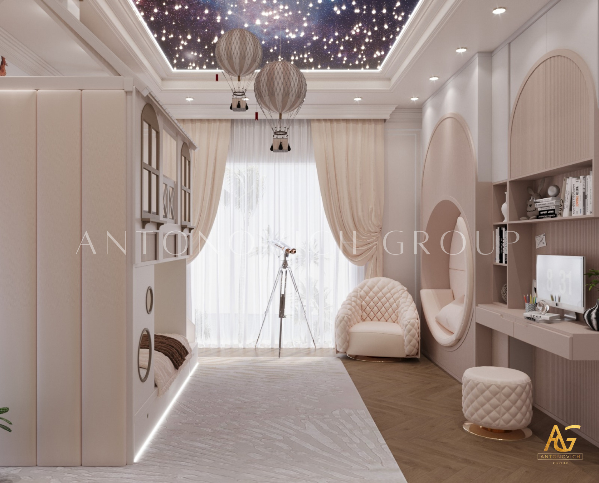 Antonovich Group Unveils Stunning Modern Kids Bedroom Design in Dubai