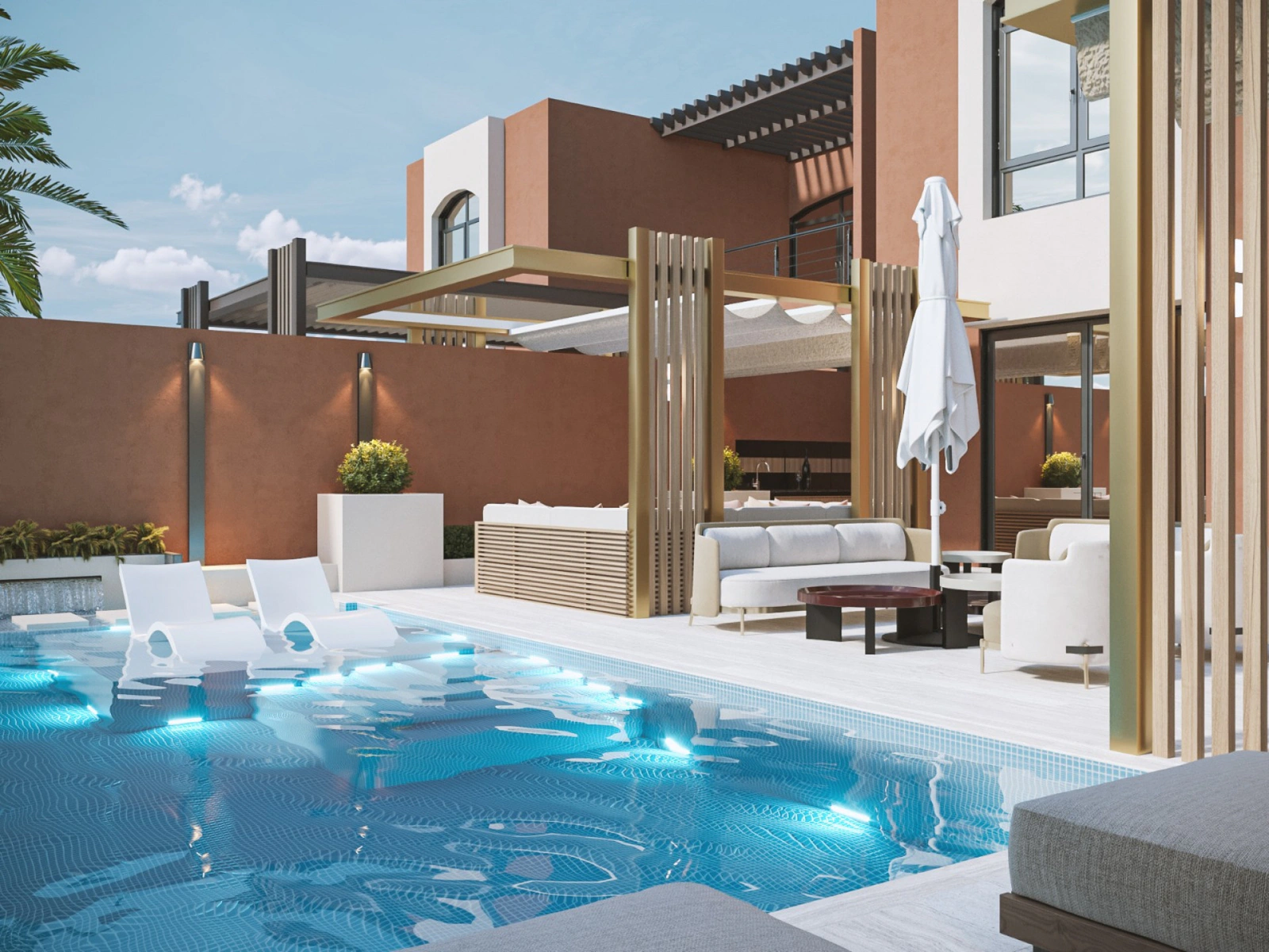 Modern luxury villa renovation in Abu Dhabi