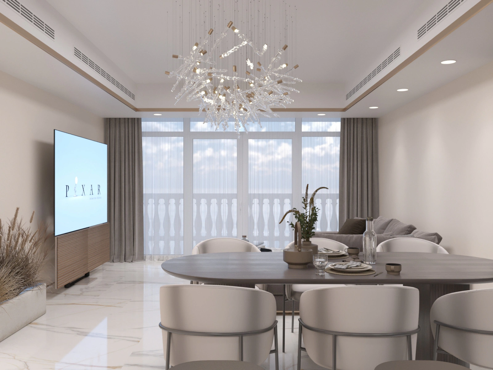 Luxury apartment interior at Kempinski Residences in Dubai