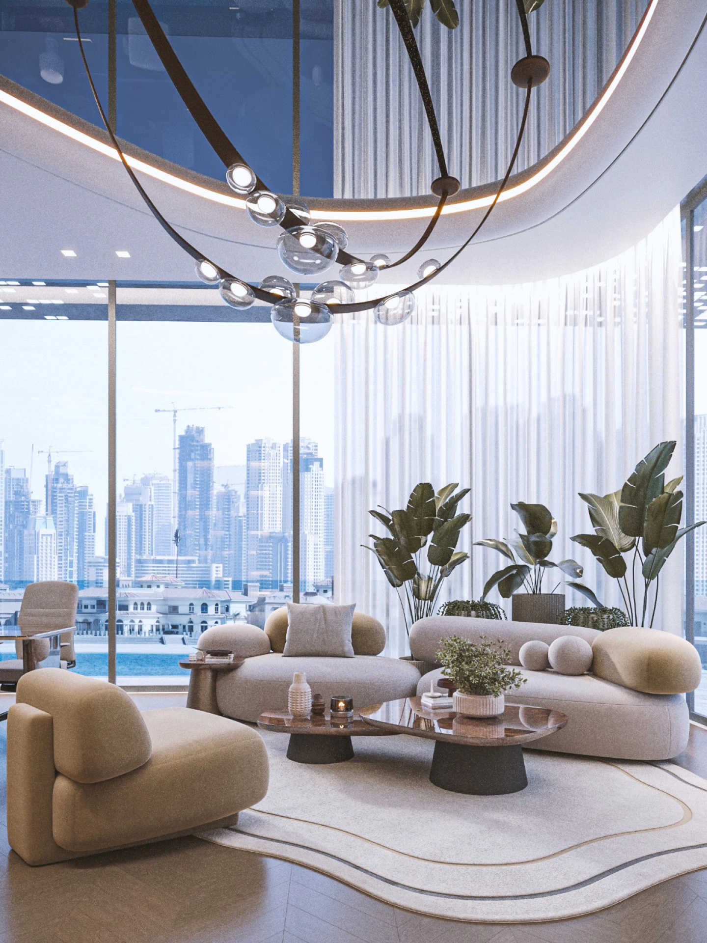 La Mer Island villa interior design and construction in Dubai