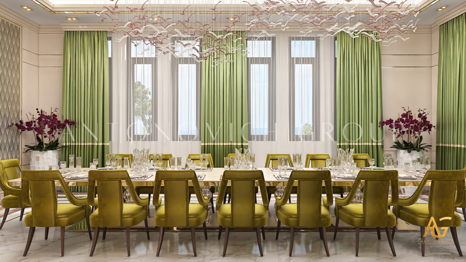 Big Villa dining interior