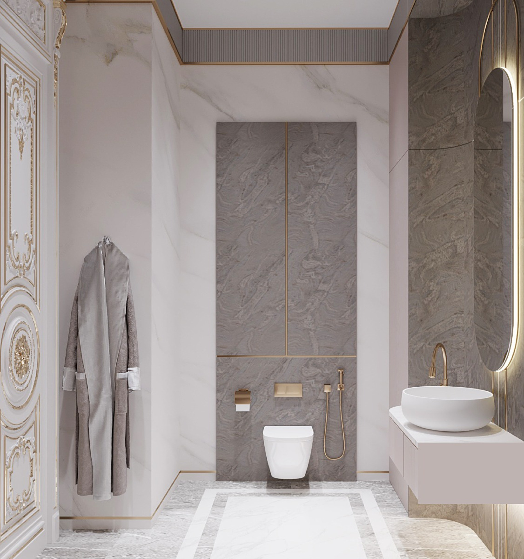 Bathroom Design in Neoclassical