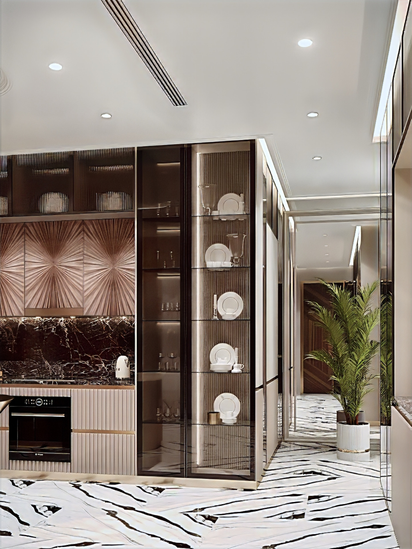 Современный комфортный дизайн кухни