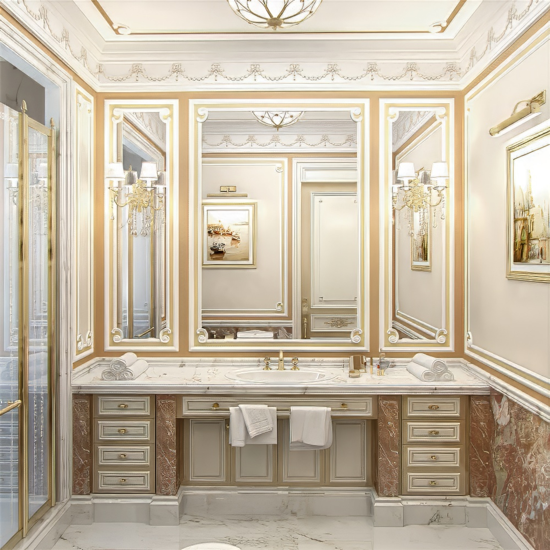 تصميم حمام أنيق
