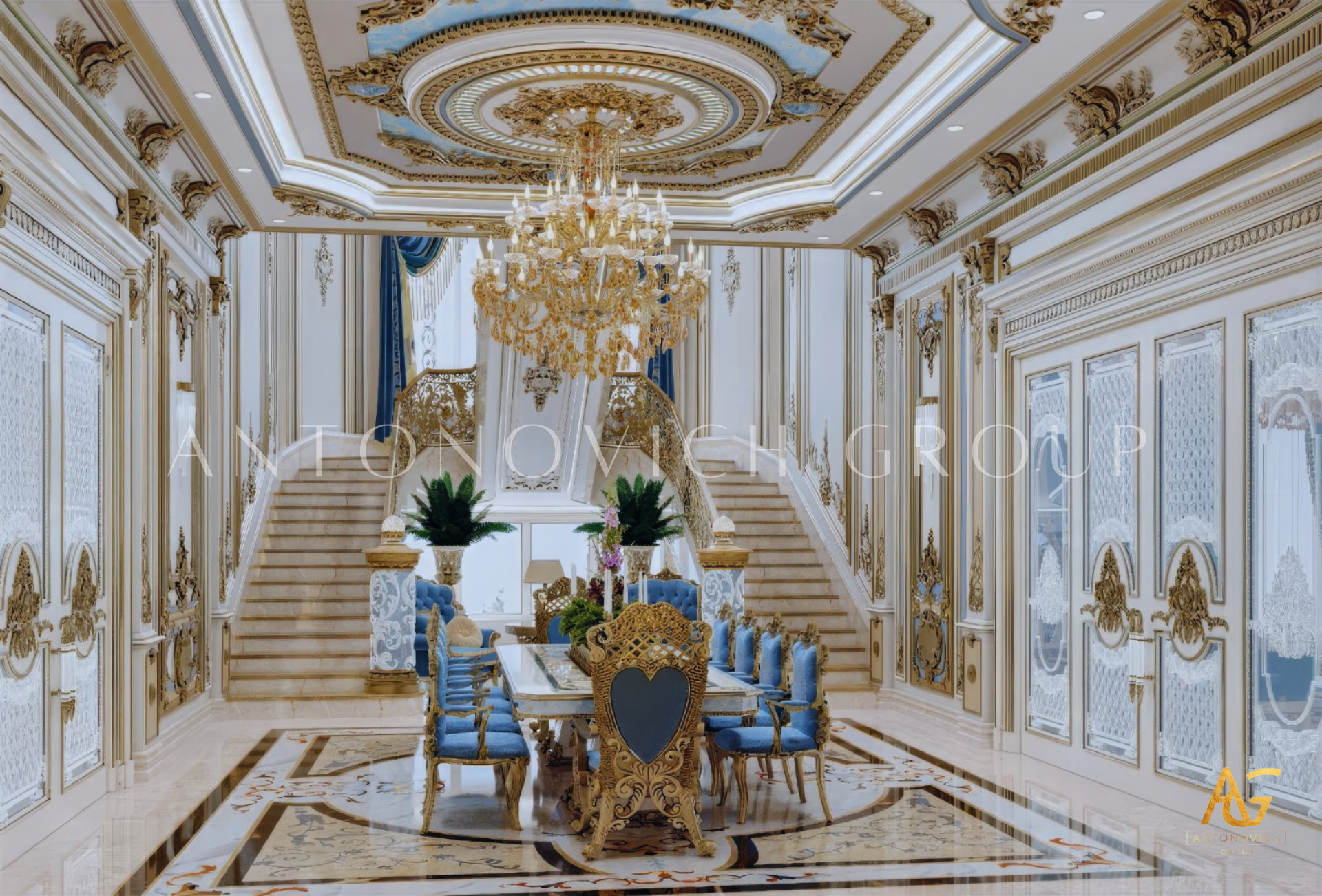 Gorgeous luxurious villa interior