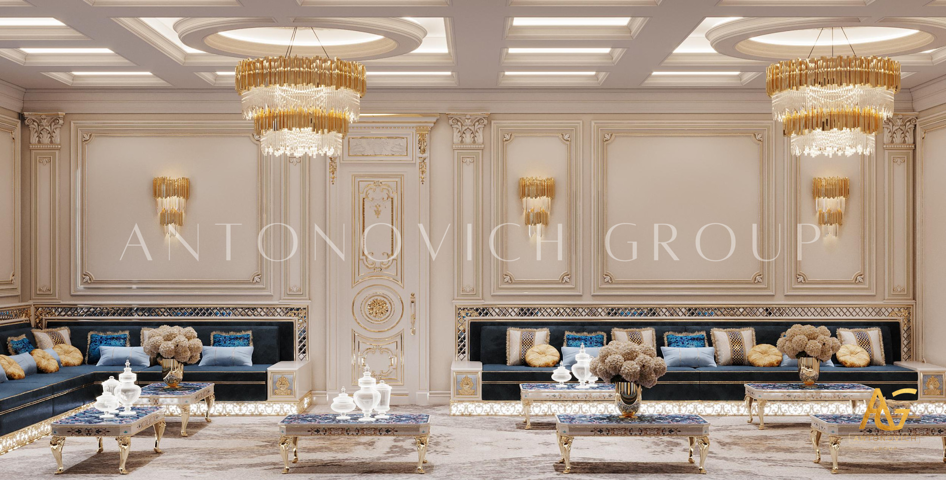 Arabic Design Majlis Interior in Saudi Arabia