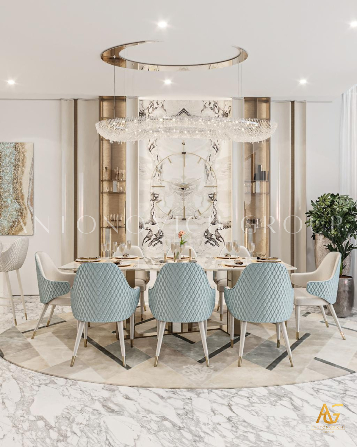 Luxury interior design at Dubai Palm Private Villa