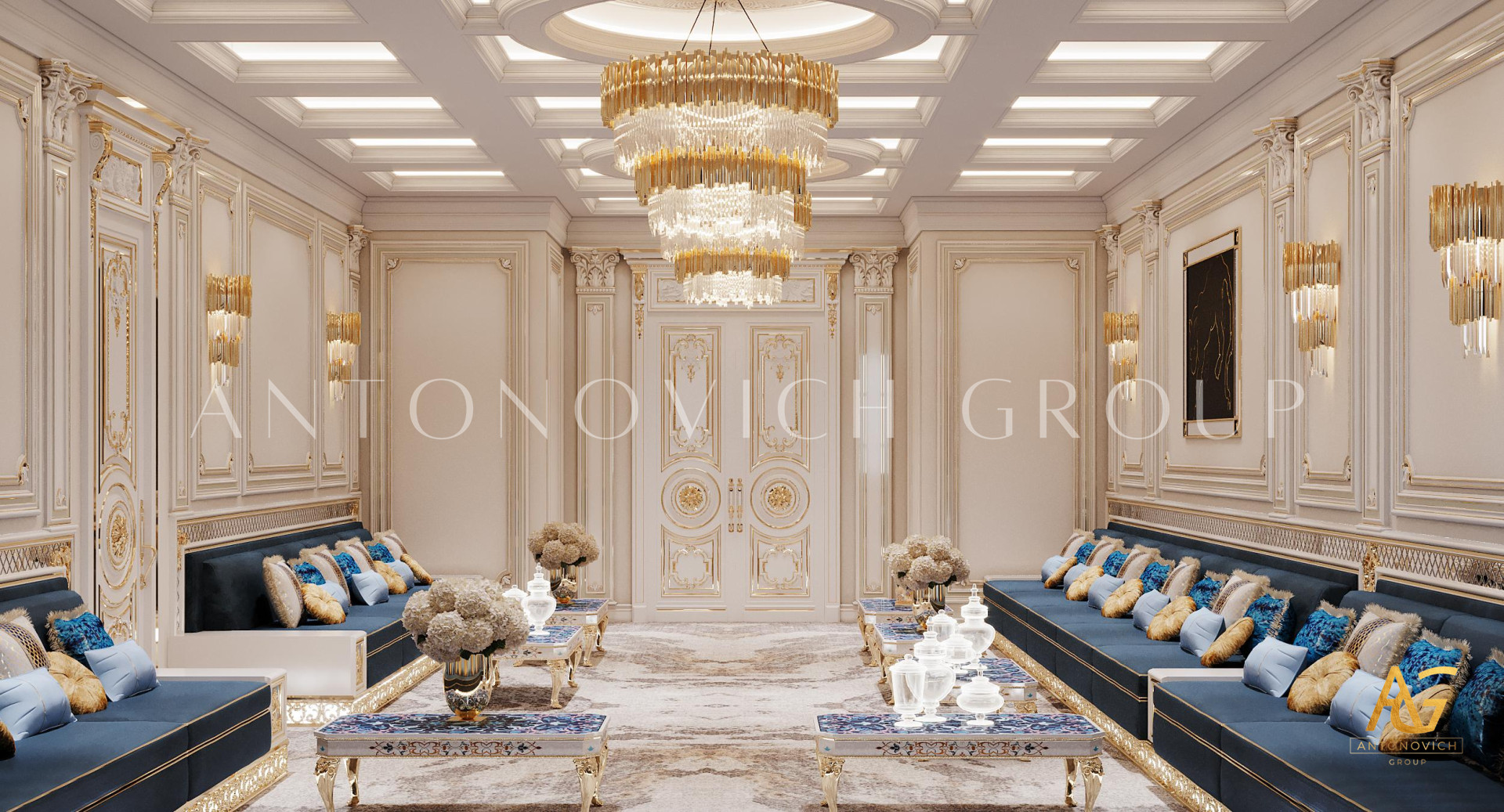 Arabic Design Majlis Interior in Saudi Arabia