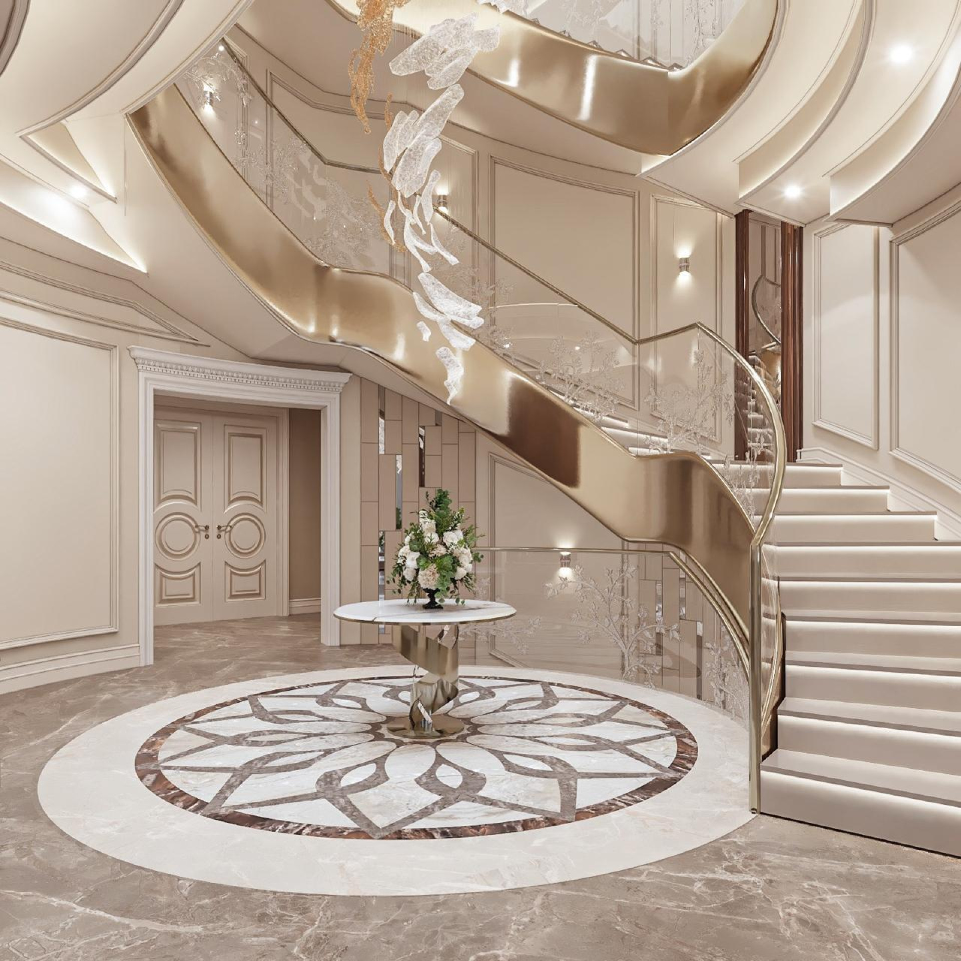 Interior design luxury villa Congo