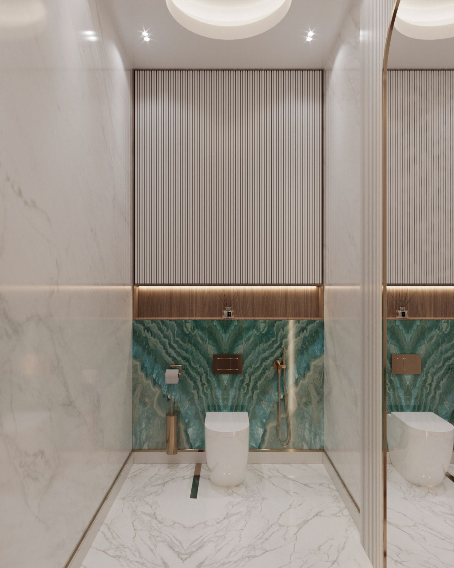 Best sea mosaic bathroom interior