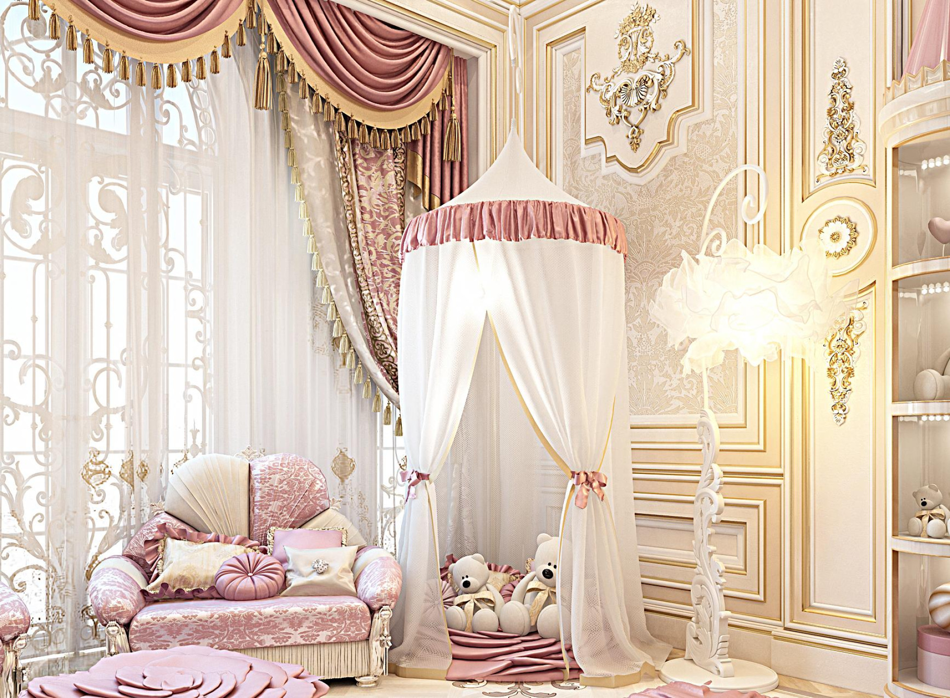 Pink Kid`s Room Design