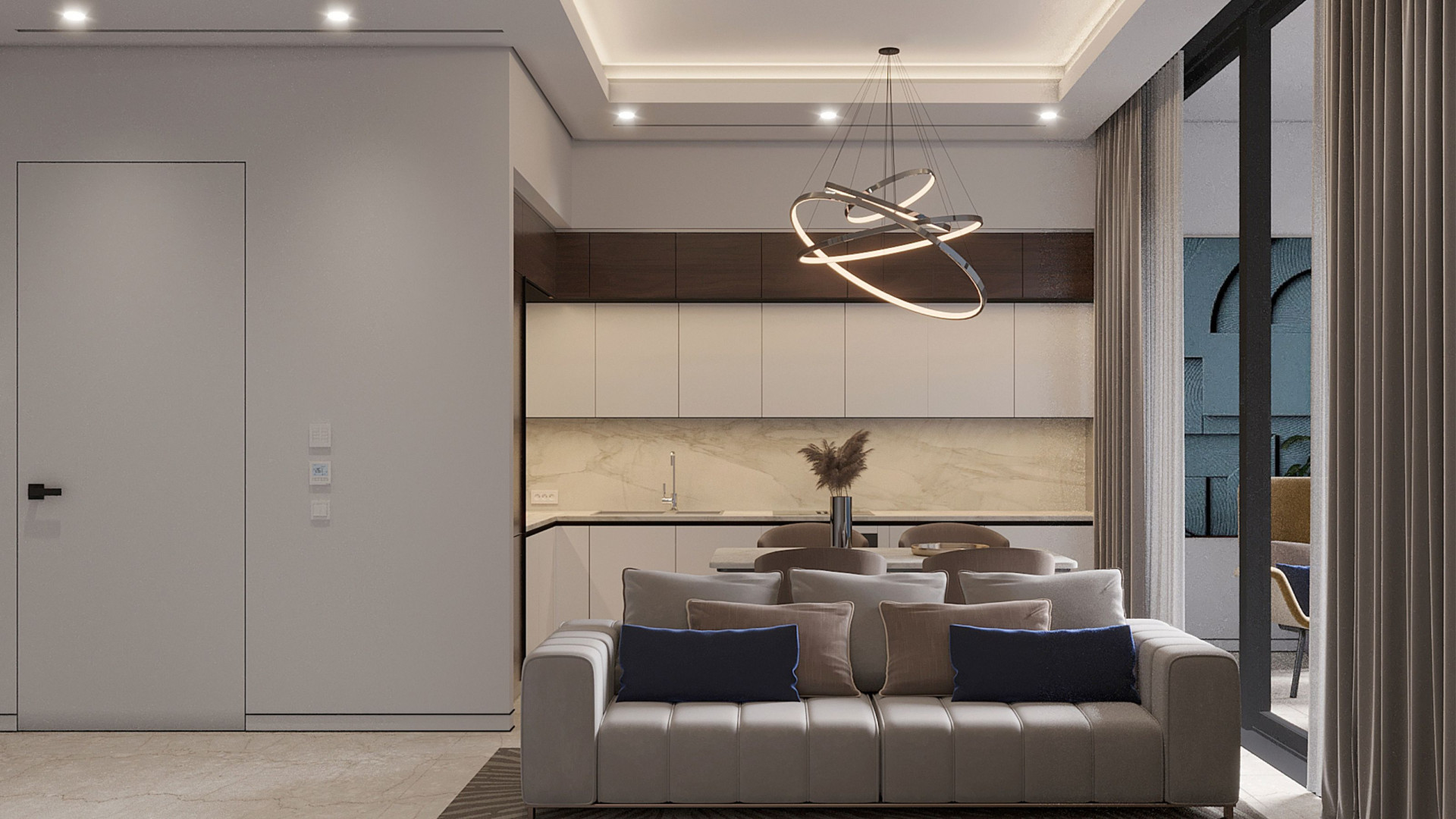 Modern Apartment  Interior Themes by Luxury Antonovich Design