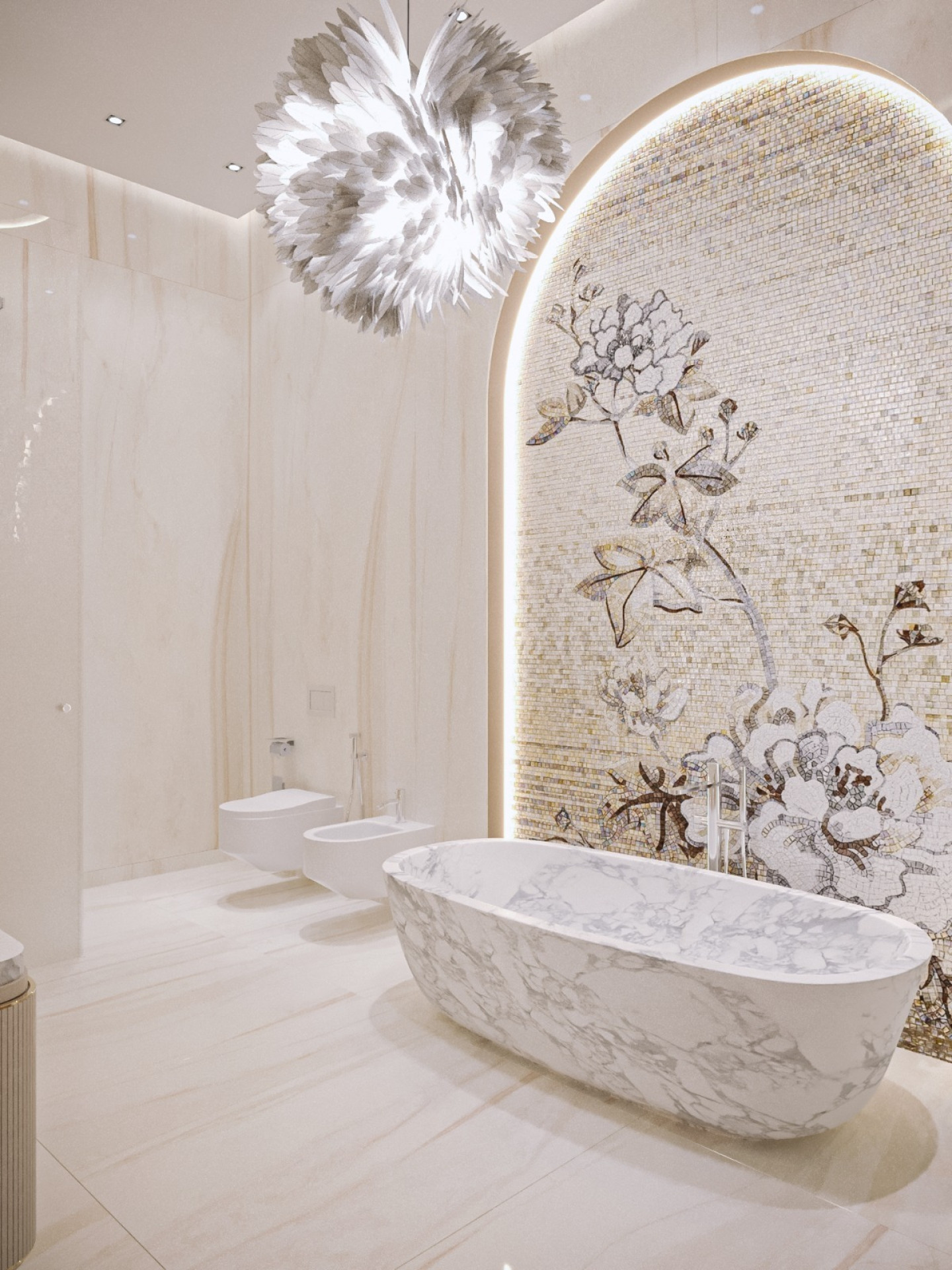 Pink Bathroom Design Idea