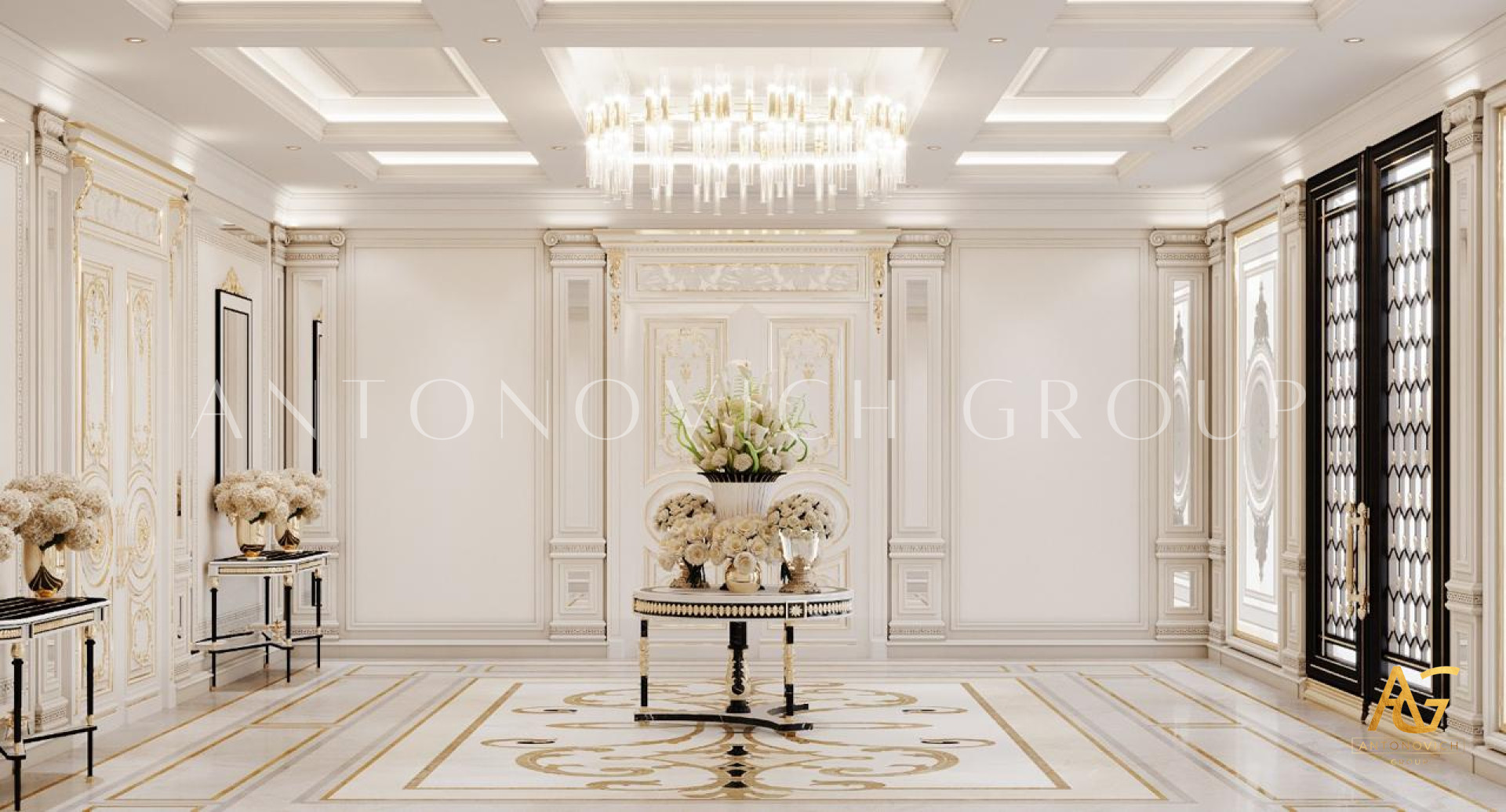 classical entrance interior design