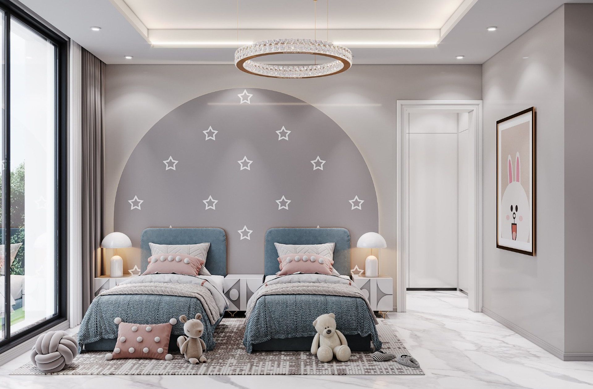 Modern style kids room
