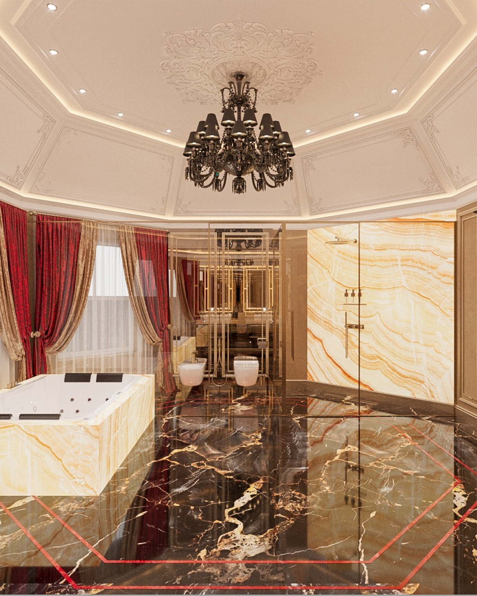 تصميم الحمام الداخلي - دبي