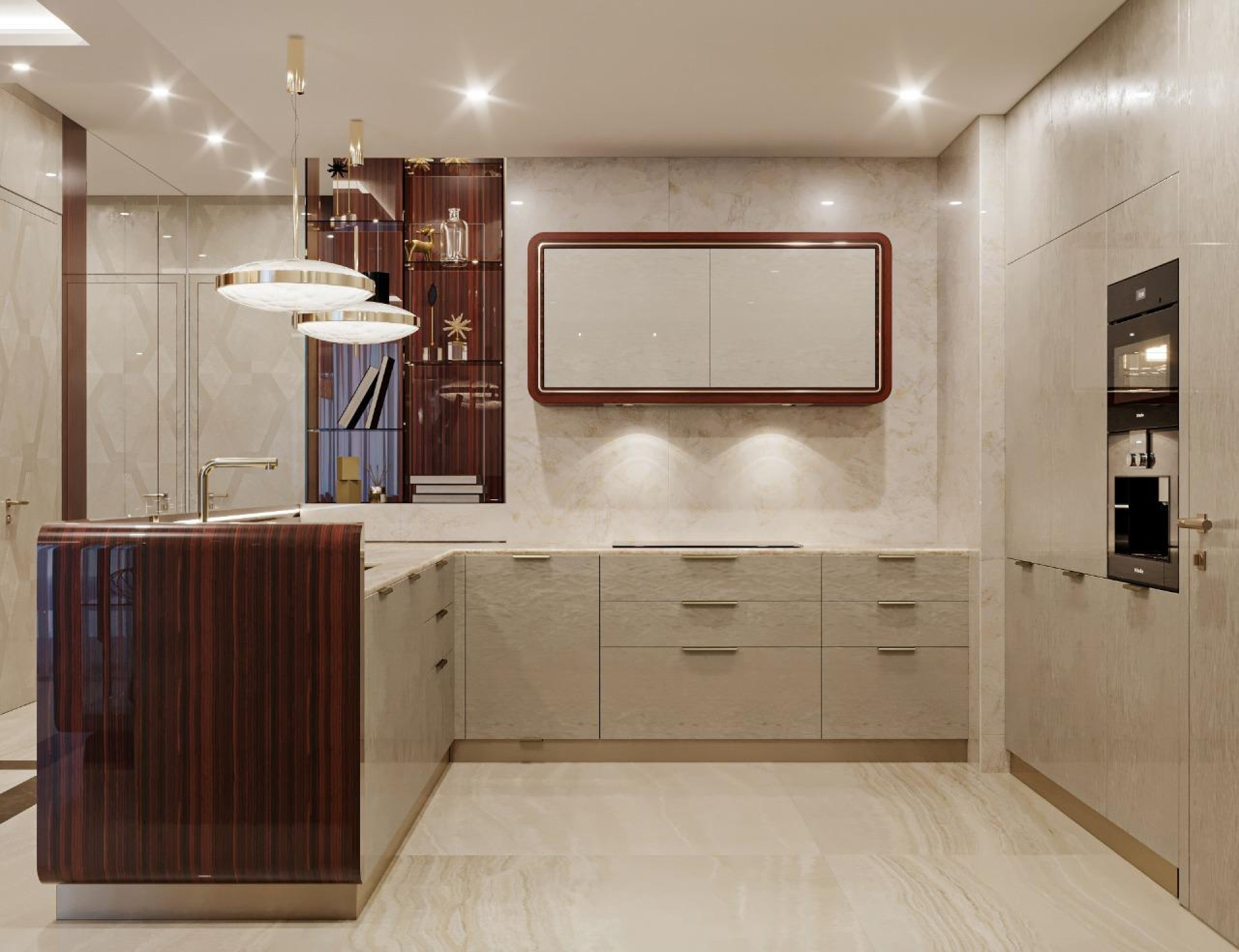 Kitchen Design in Oriental Style