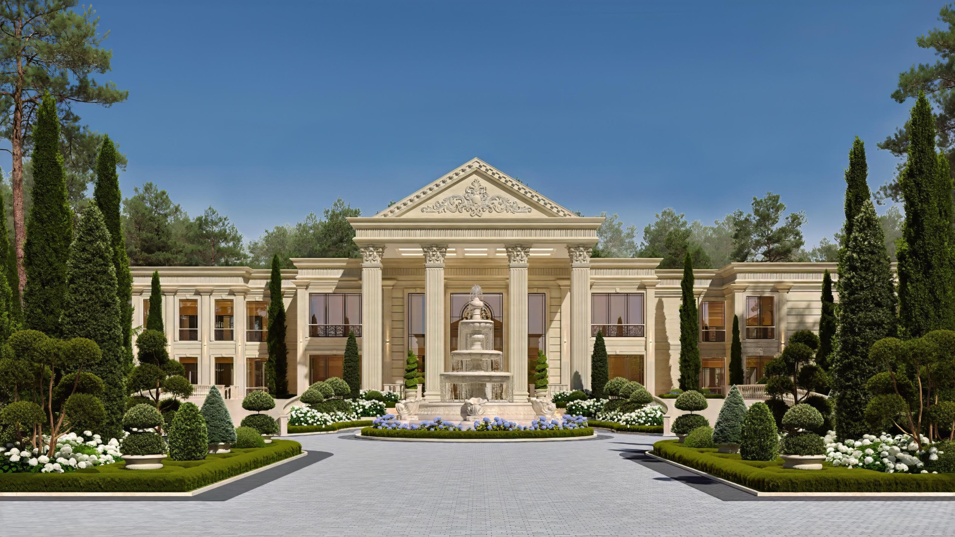 التصميم الخارجي للفلل في قطر