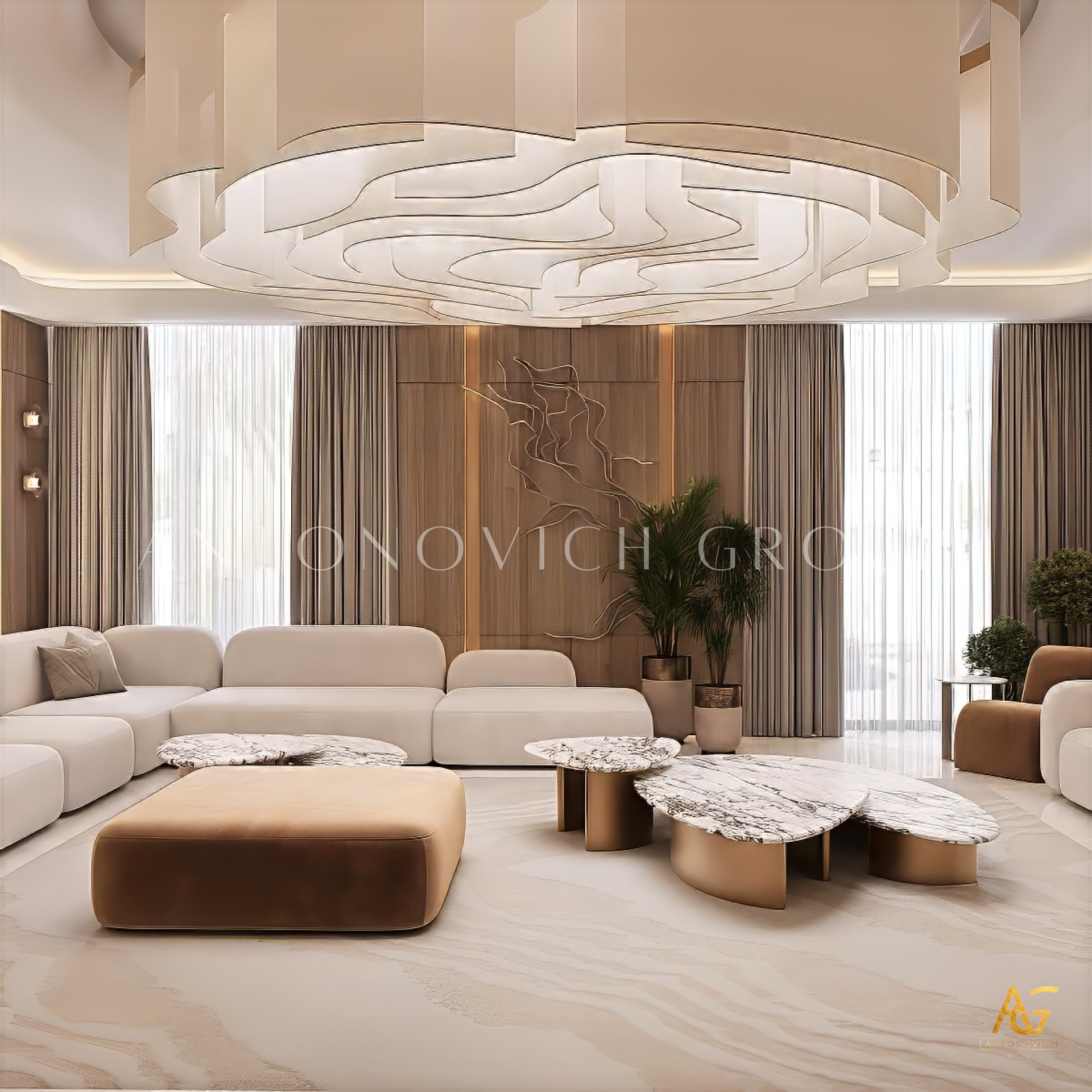Men`s Majlis Interior Design | Antonovich Group