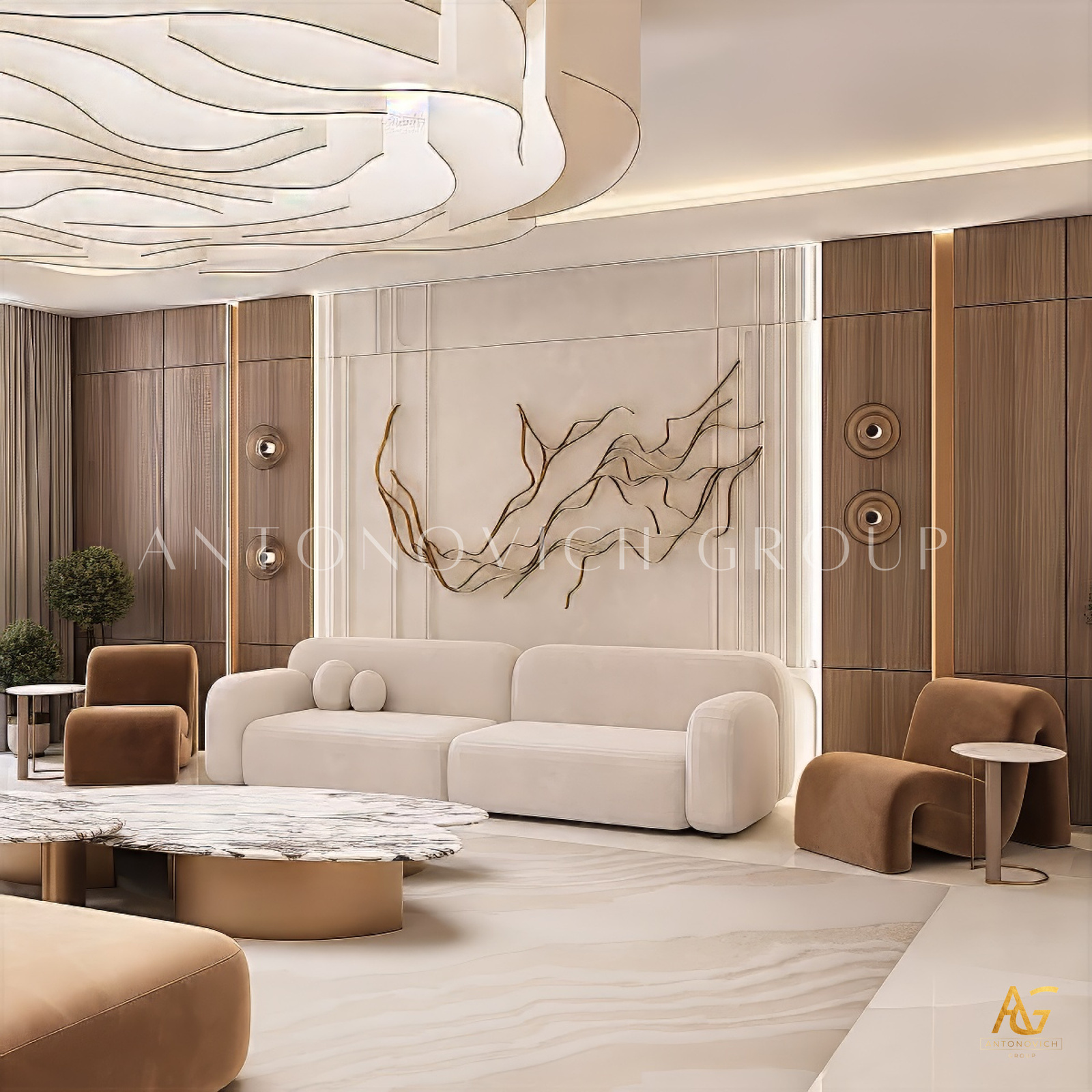Men`s Majlis Interior Design | Antonovich Group