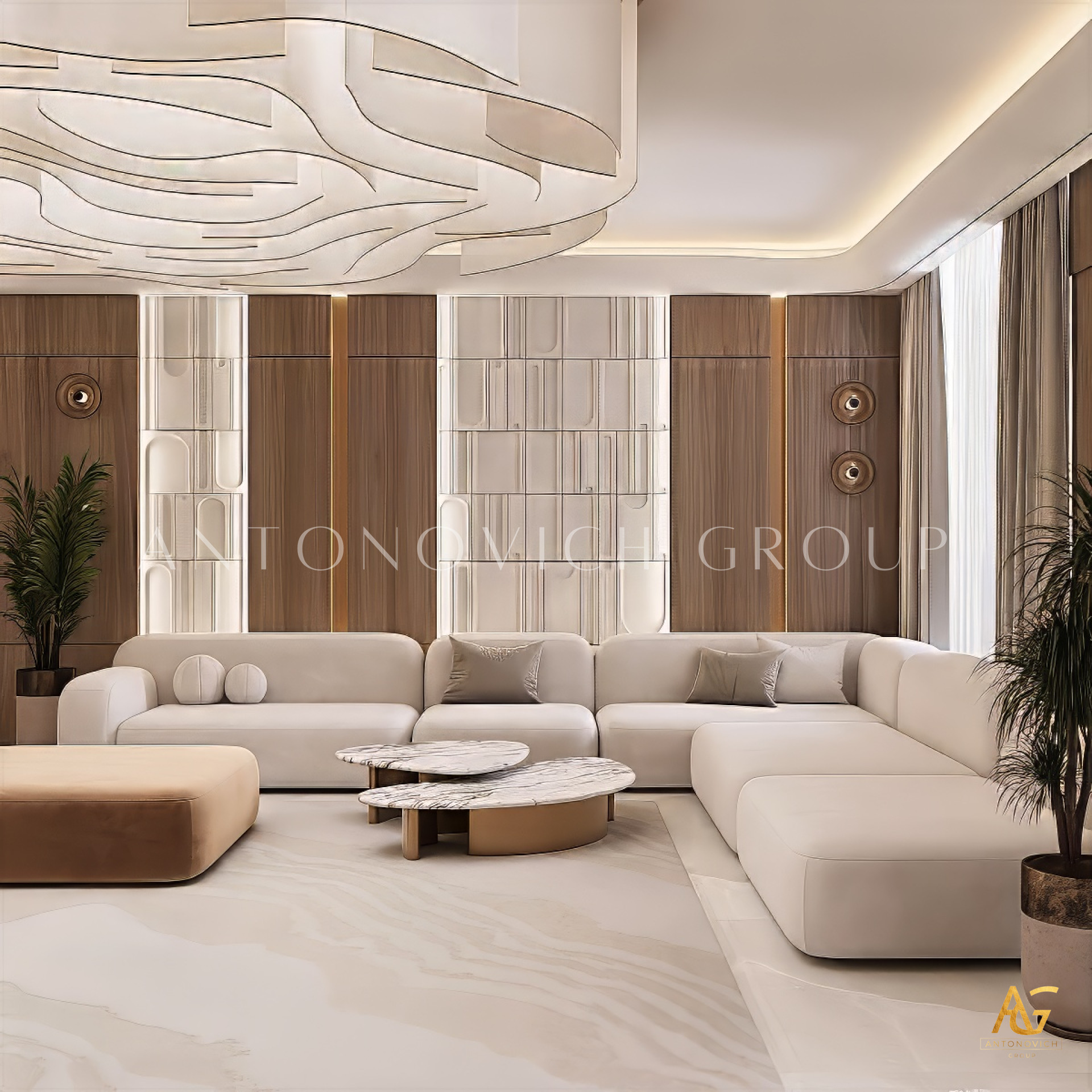 Men`s Majlis Interior Design | Antonovich Group