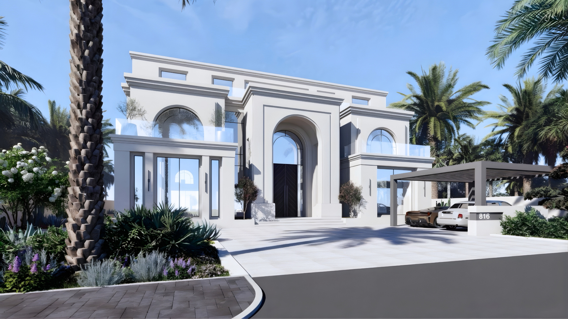 التصميم الخارجي العصري الفاخر