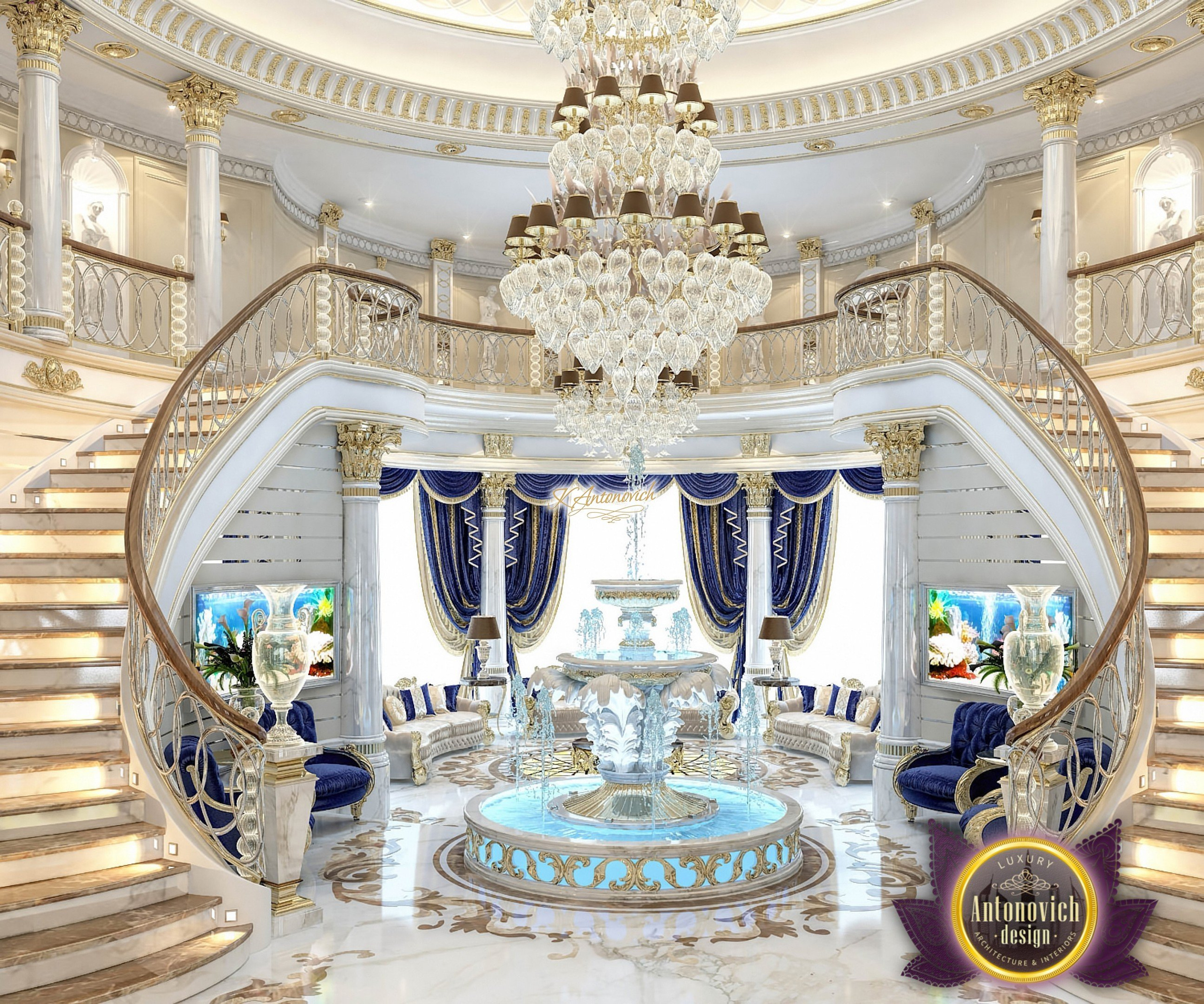 Royal Living Room Interior
