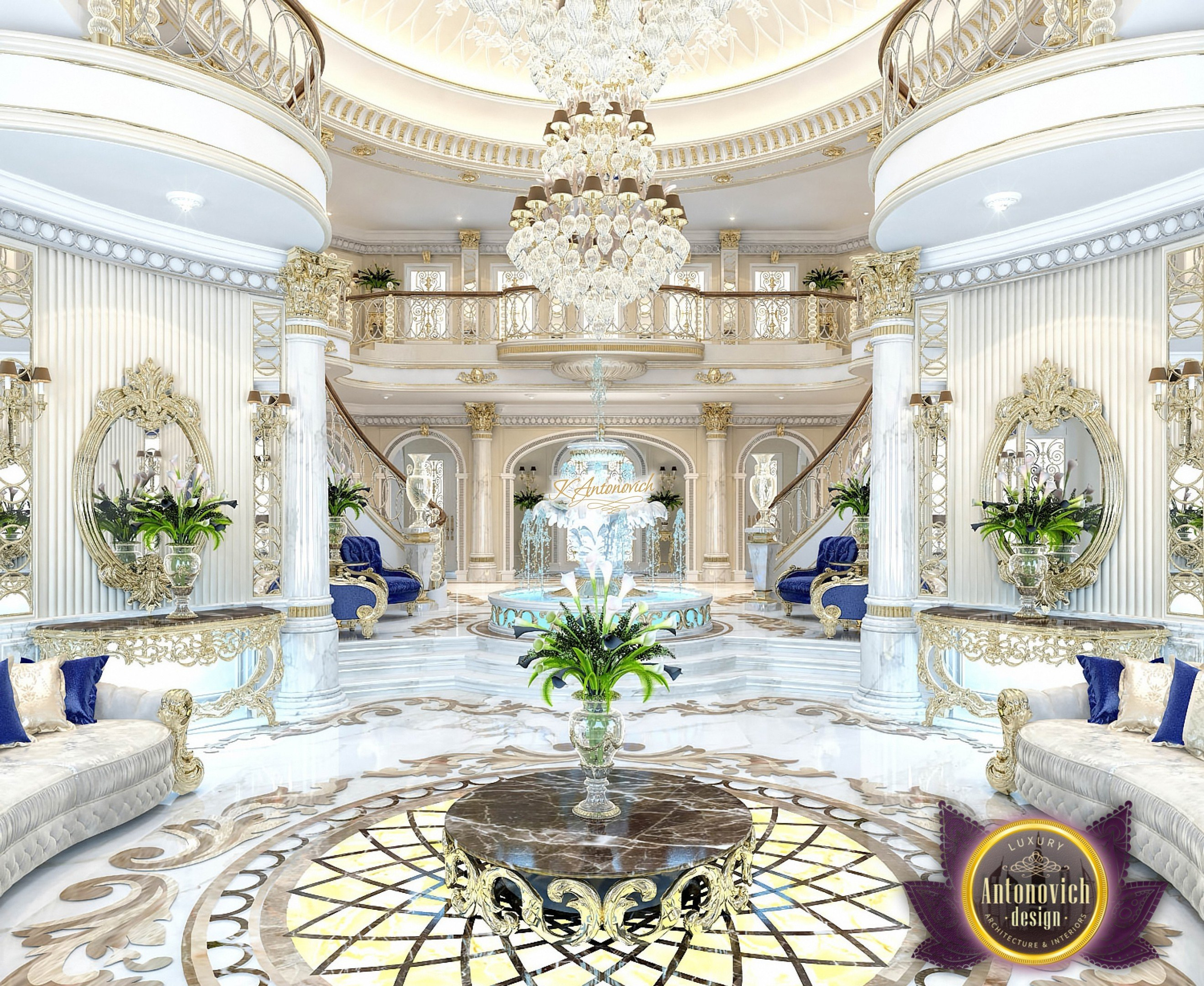 Royal Living Room Interior