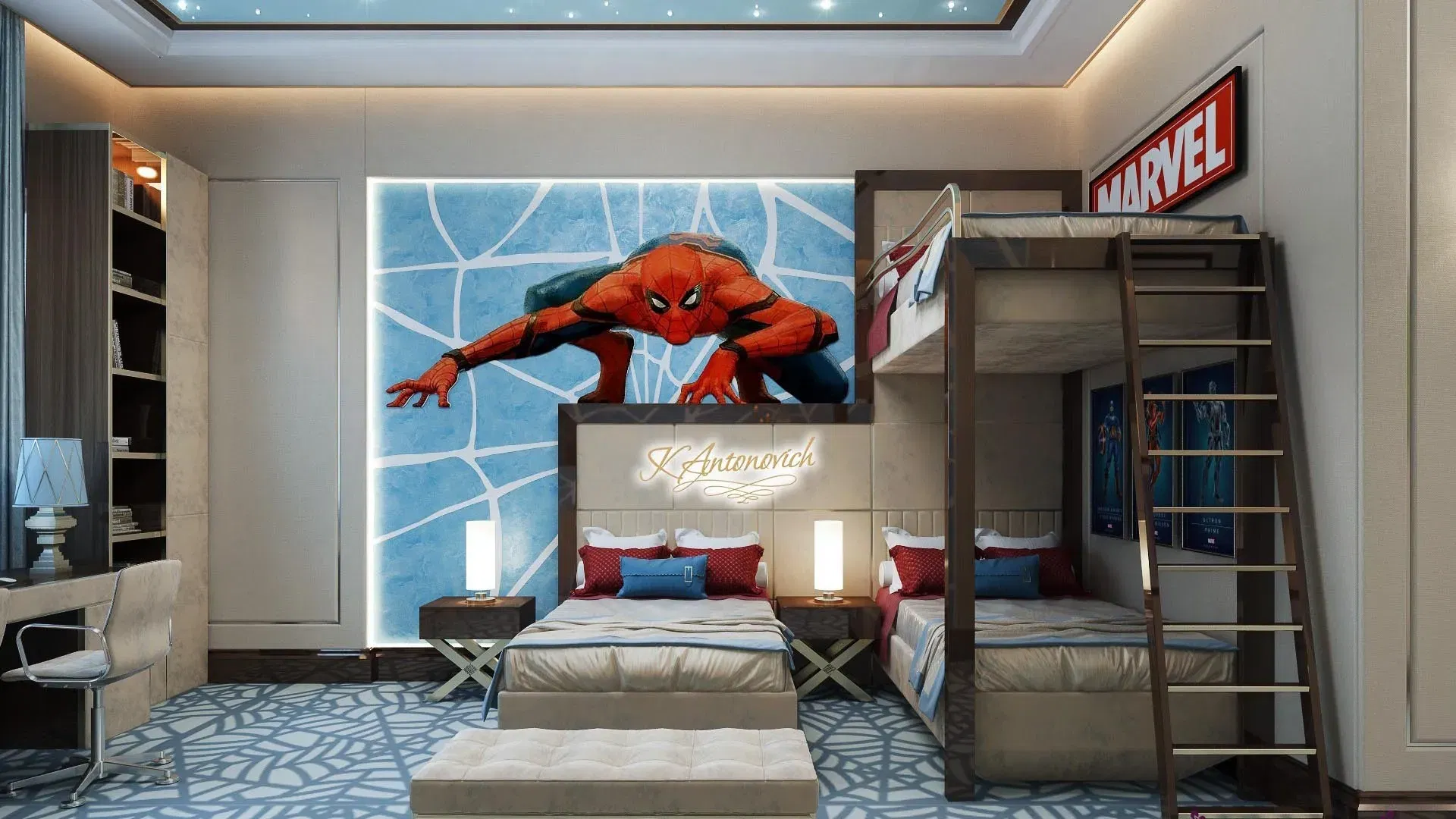Boy's Character Bedroom Design