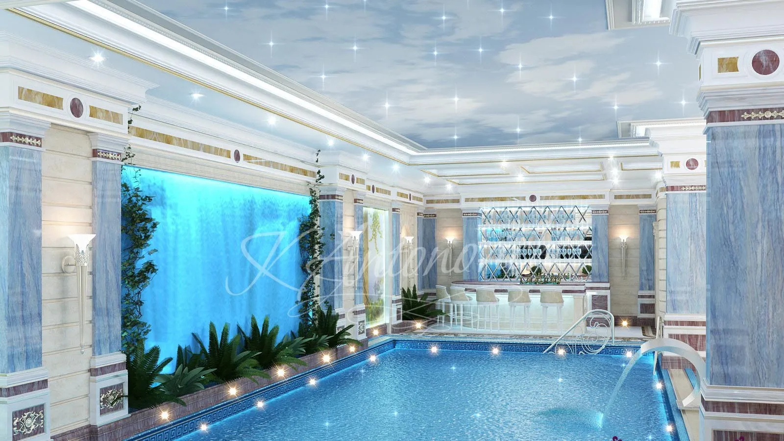 Antonovich Luxury Swimming Pool Pakistan
