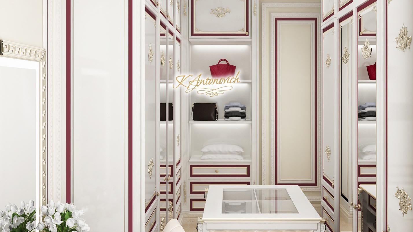 Luxury White Dressing Room in Karachi