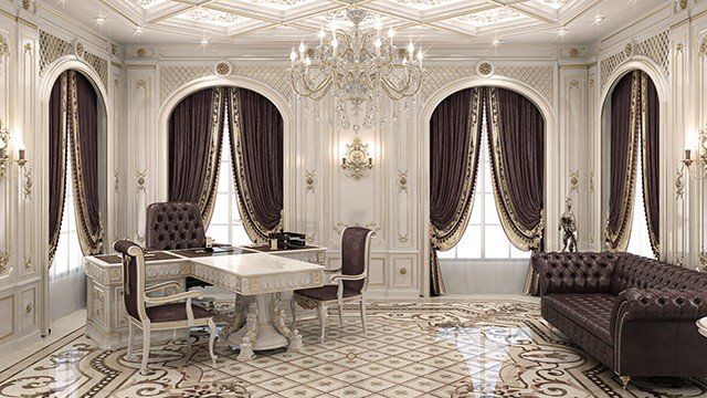 تصميم المكاتب الفاخرة