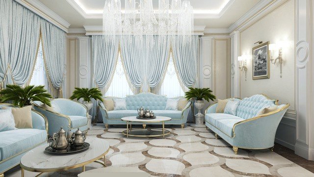 ELEGANT AND CALM LIVING ROOM DESIGN