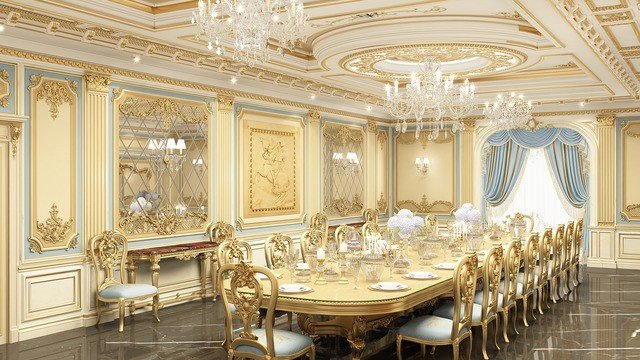 Идеи торжественной отделки столовой