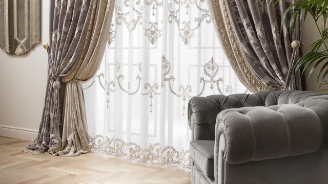 elegant and luxury curtain design