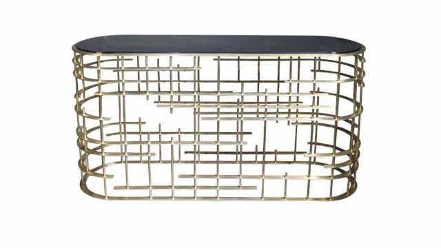 Designer Furniture With Metal Accents — Touch Of Industrial Chic