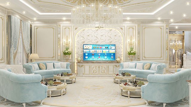 Family living interior decoration