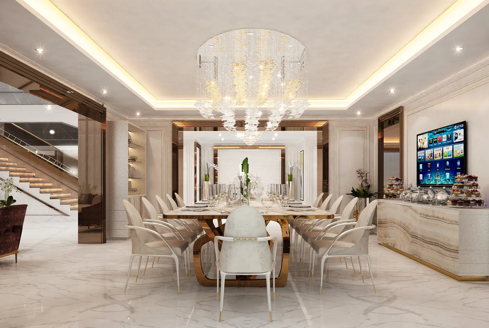 تصميم غرفة طعام راقية