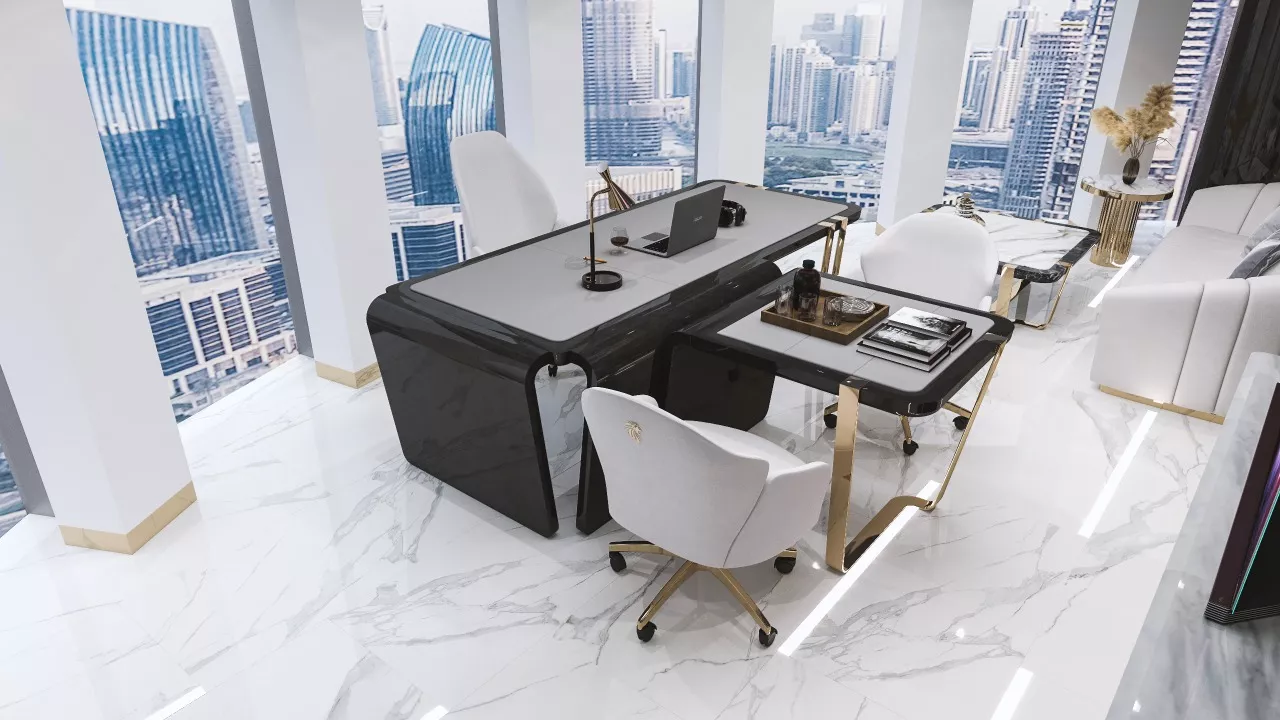 Элегантный дизайн офиса в Finance Tower, DIFC