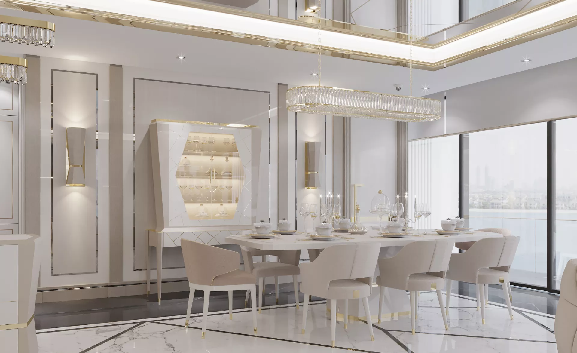 نصائح للحصول على تصميم فخم لغرفة الطعام
