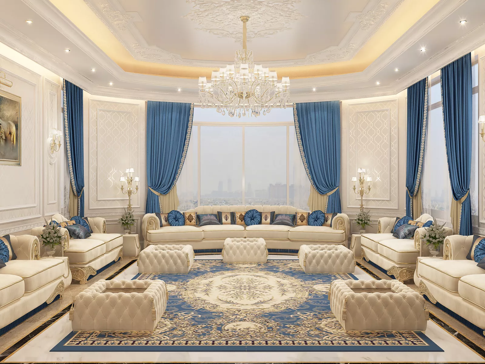 أفضل تصميم كلاسيكي لغرفة المعيشة