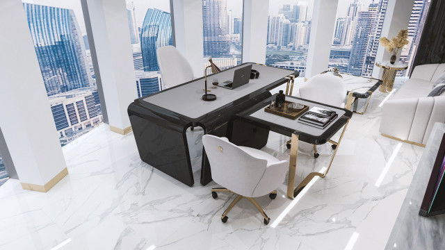 Элегантный дизайн офиса в Finance Tower, DIFC