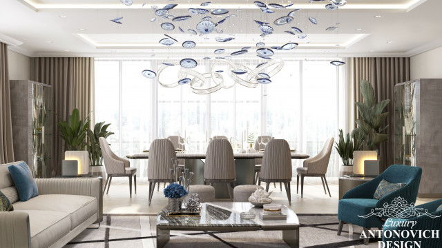 تصميم فريد لغرفة الطعام