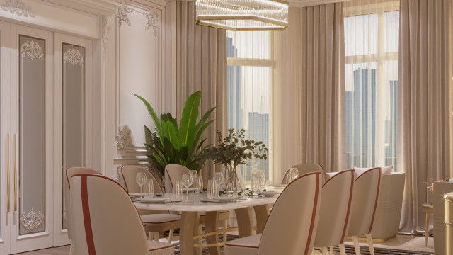 فكرة تصميم غرفة طعام حصرية