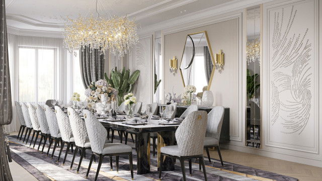 Contemporary Dining Room Design in Nur-Sultan