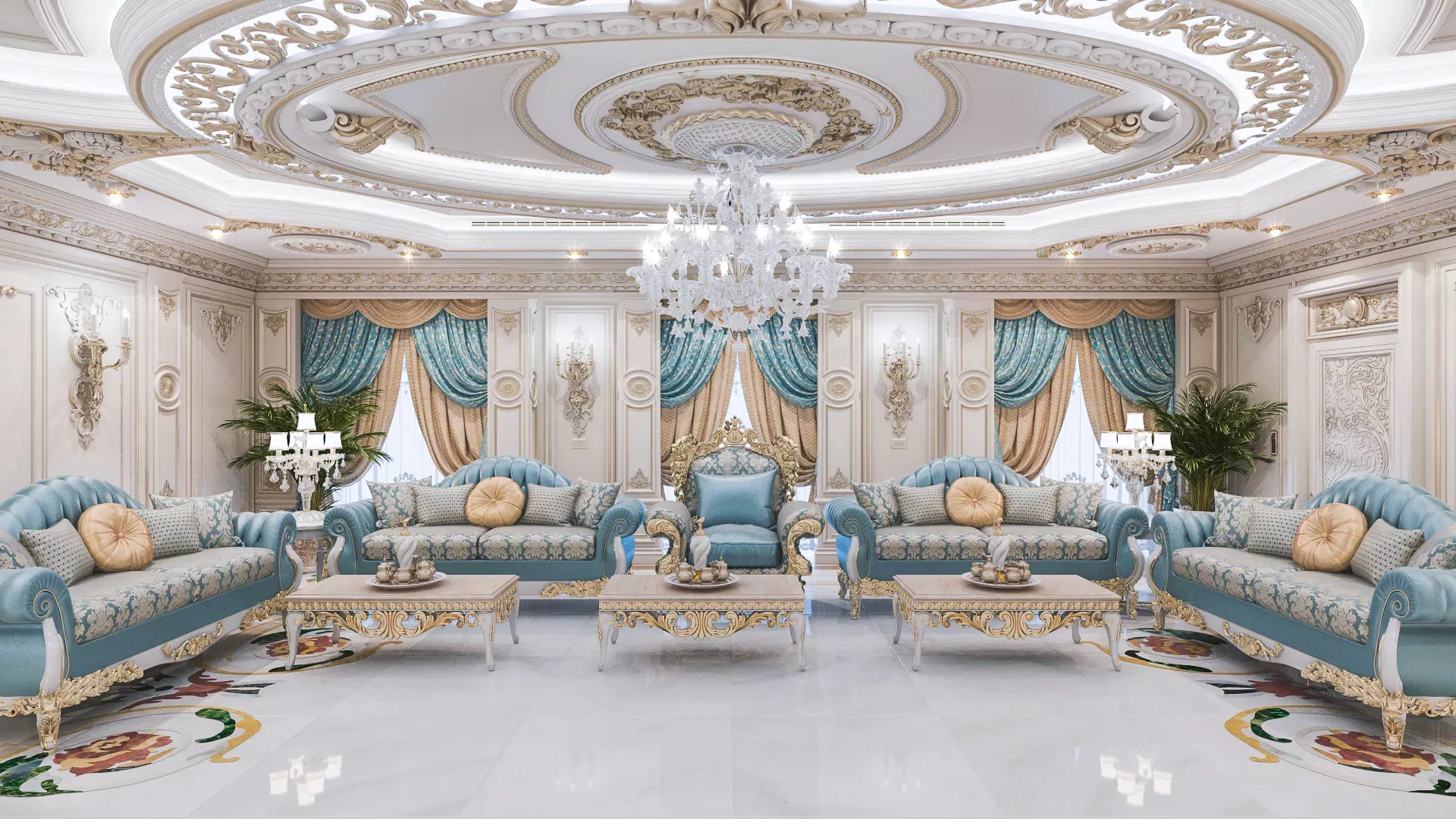 LUXURY PALACE INTERIOR DESIGN DECORATIONS IN BRUNEI