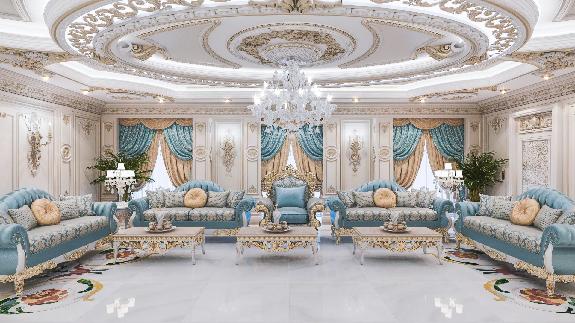 LUXURY PALACE INTERIOR DESIGN DECORATIONS IN BRUNEI