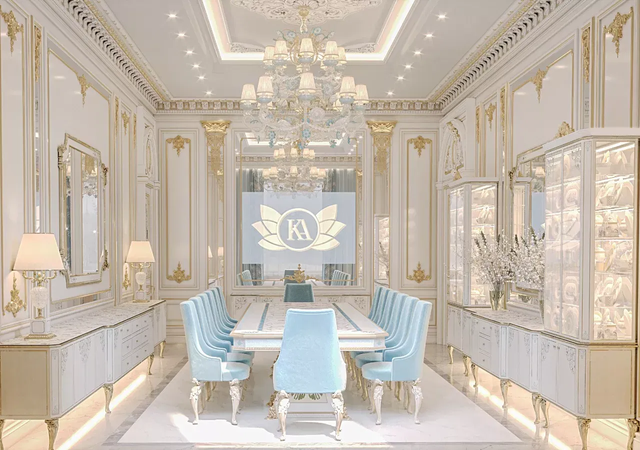 LUXURIOUS DINING ROOM INTERIOR DESIGN IN RIYADH