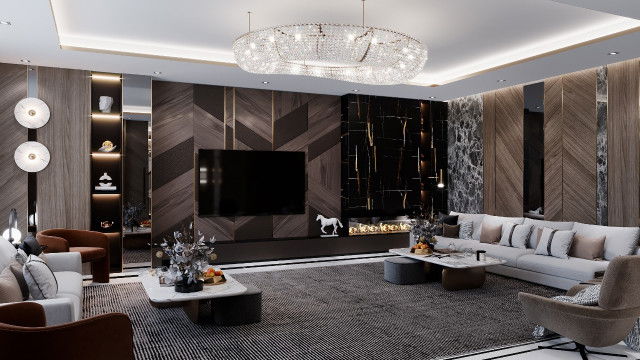 LUXURY-MODERN LIVING ROOM